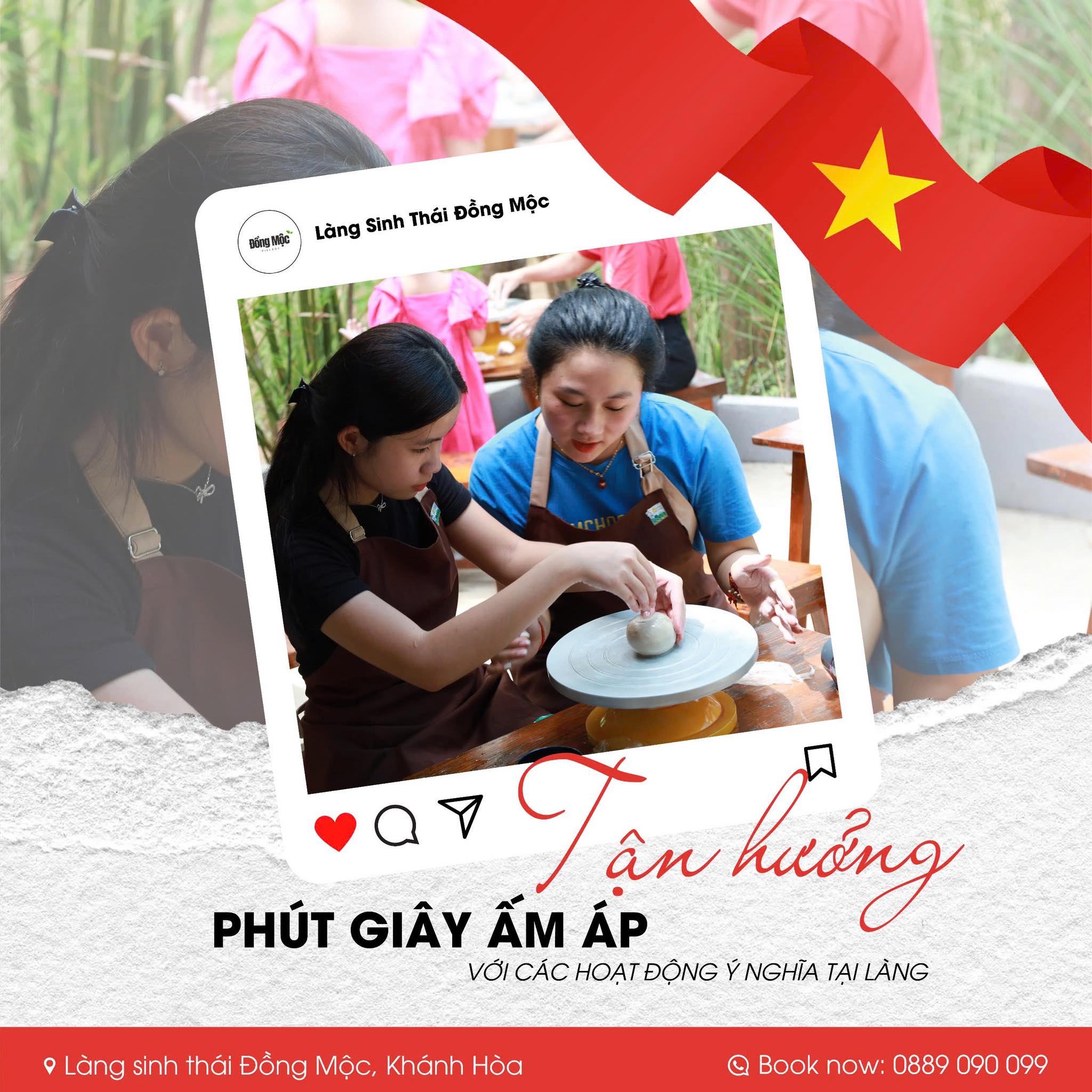 Hoạt động làm gốm tại Đồng Mộc