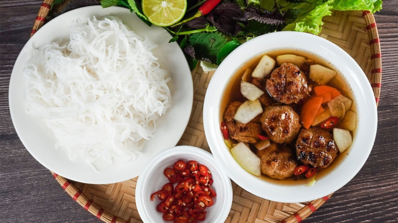 Bún chả - món Bắc đặc trưng với hương vị thơm ngon